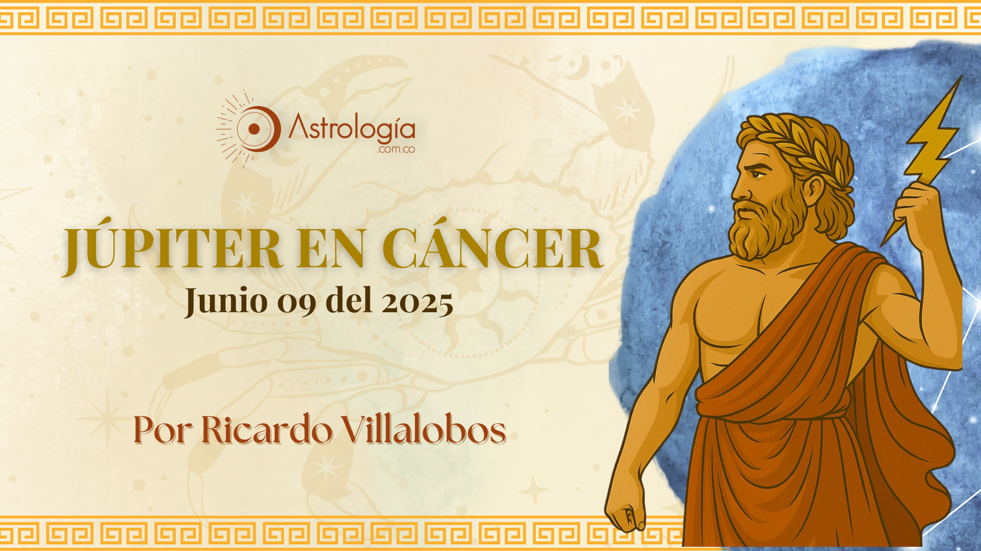 JÚPITER INGRESANDO AL SIGNO DE CÁNCER